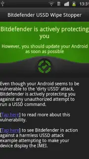 Bitdefender USSD Wipe Stopper скриншот 1