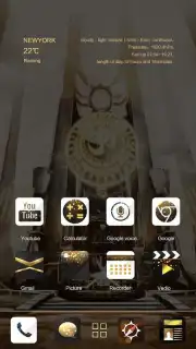 Gold Rush GOLauncher EX Theme скриншот 4