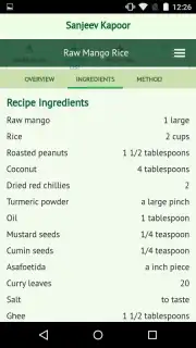 Sanjeev Kapoor’s Recipes скриншот 6