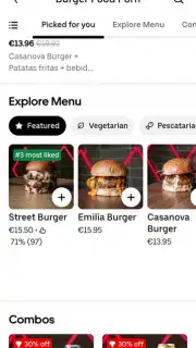 Uber Eats скриншот 3