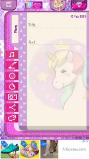 Unicorn Diary скриншот 2