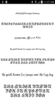 Gothic Fonts 50 скриншот 6