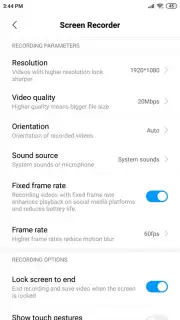 MIUI Screen recorder скриншот 2