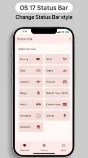 iOS 17 Status Bar скриншот 2