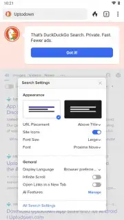 DuckDuckGo Private Browser скриншот 1