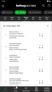Betway Scores скриншот 4