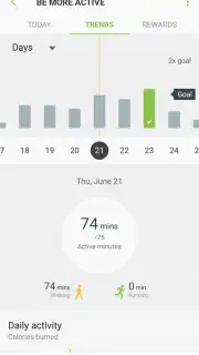 Samsung Health (Android Wear) скриншот 1