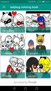 Coloring Ladybug & Blackcat скриншот 6