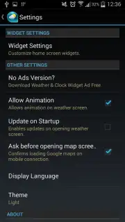 Weather & Clock Widget Android скриншот 4