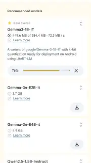 Google AI Edge Gallery скриншот 11