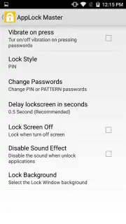 AppLock Master скриншот 4