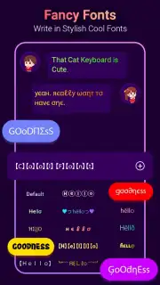 Neon LED Keyboard Fonts, RGB скриншот 3