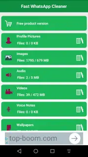 Fast WhatsApp Cleaner скриншот 3