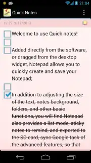 Quick notes скриншот 1