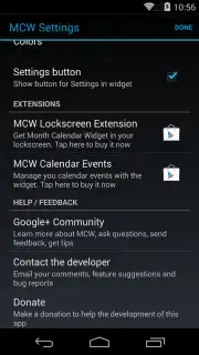 Month Calendar Widget скриншот 1