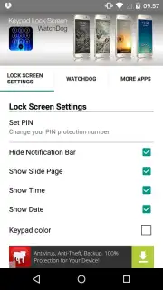 Keypad Lock Screen WatchDog скриншот 4