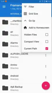 Framaroot File Manager скриншот 1