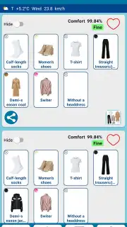 Weather and Wardrobe Assistant скриншот 4