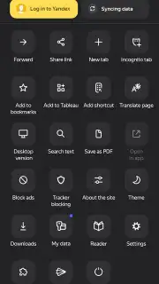 Yandex Browser (alpha) скриншот 10