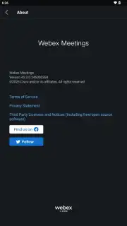 WebEx Meetings скриншот 2