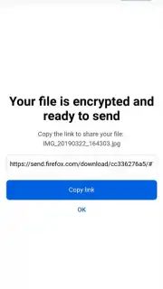 Firefox Send скриншот 6