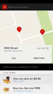 McDonalds Canada скриншот 1