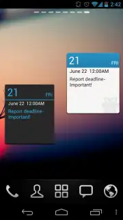 GO Calendar Widget скриншот 2