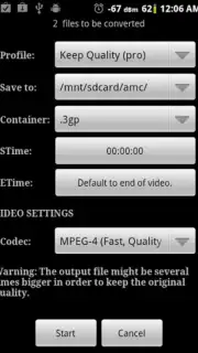 Video Converter Android скриншот 4