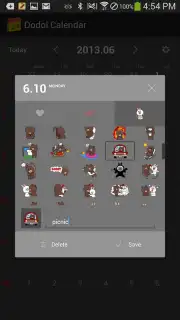 dodol Calendar Widget скриншот 2
