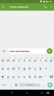 Czech Diacritic Keyboard скриншот 2