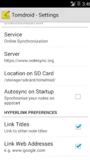 Tomdroid скриншот 5