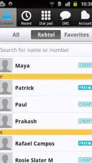 Rebtel: Llamadas y SMS Gratis скриншот 1