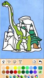 Dino Coloring Game скриншот 8