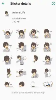 Otaku Nadu Sticker Pack скриншот 2