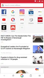 Opera Mini beta скриншот 2