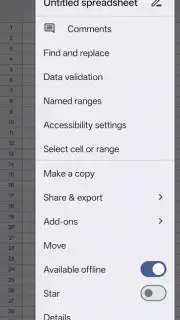 Google Sheets скриншот 15