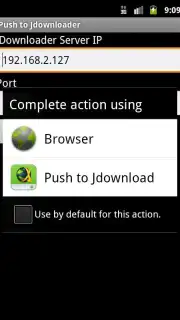 Push to JDownloader V1.2 скриншот 1