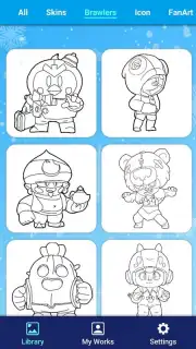 Coloring Brawl Stars скриншот 9
