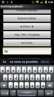 MultiLing Keyboard скриншот 7