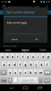 Jelly Bean Keyboard 4.3 скриншот 9