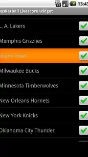 Basketball Livescore Widget скриншот 10