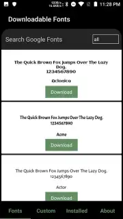 GxFonts - Custom fonts for Samsung Galaxy скриншот 3