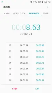 Samsung Clock скриншот 4