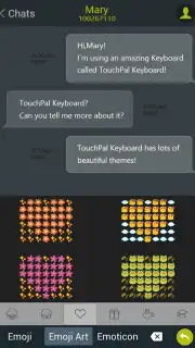 Android L Lime TouchPal Theme скриншот 1