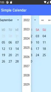 Simple Calendar скриншот 2