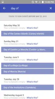 Today Calendar скриншот 1