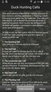 Duck Hunting Calls скриншот 1