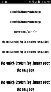 Gothic Fonts 50 скриншот 3