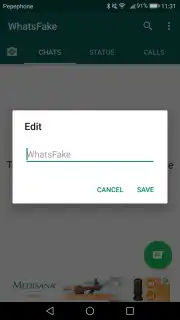 Fake Chat Whatsapp скриншот 3