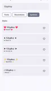 Glyphsy – Stylish Keyboard скриншот 4